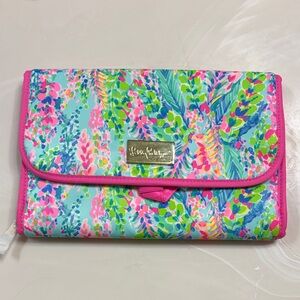 NWT Lilly Pulitzer Hanging Cosmetic Bag Catch the Wave
